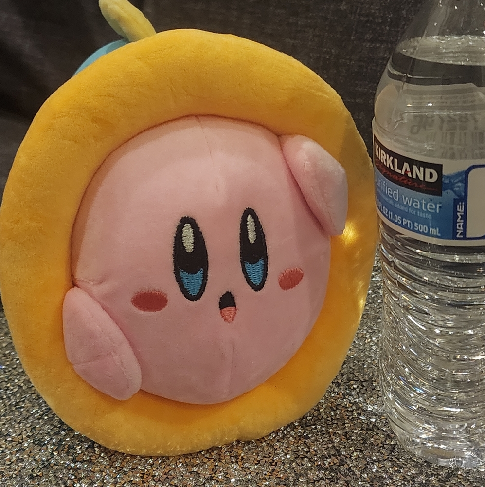 Adorable Funny Kirby getting eaten by a sunfish plush - Picture 2 of 3
